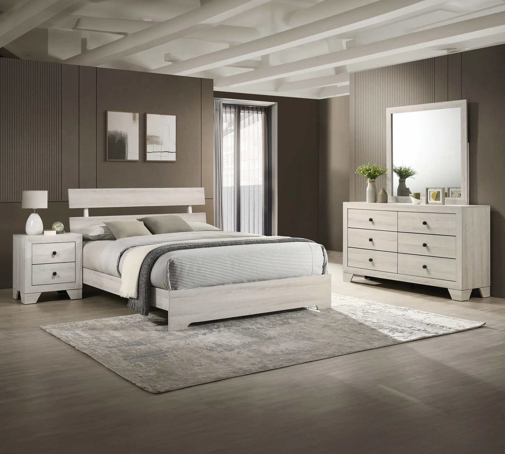 Atticus - King 4 Piece Bedroom Set - White