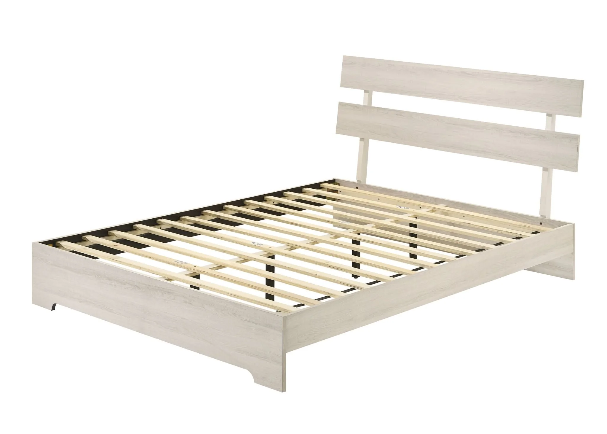 Atticus - King Platform Bed In One Box - White - Image 3