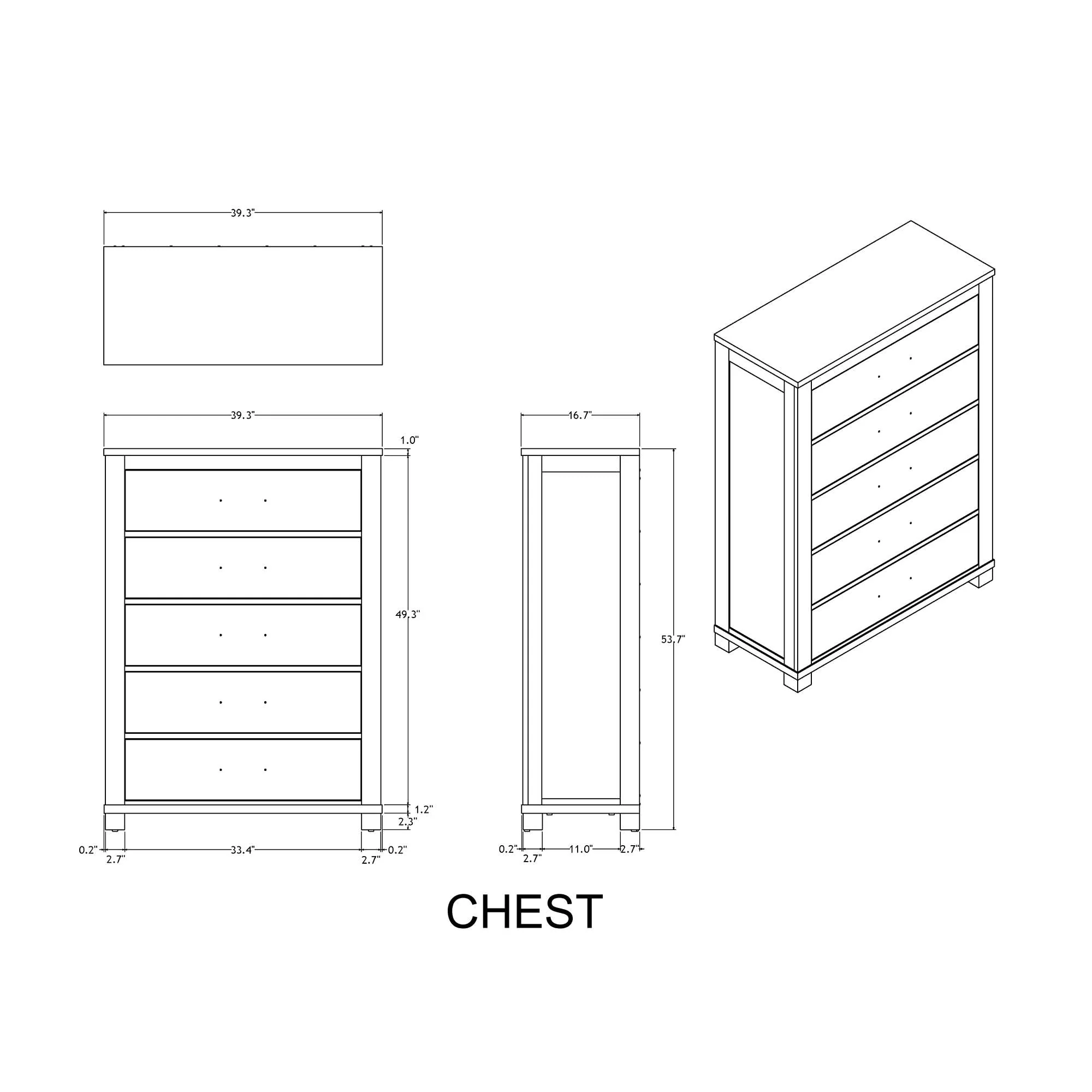Augusta - Chest - Beige Brown - Image 2