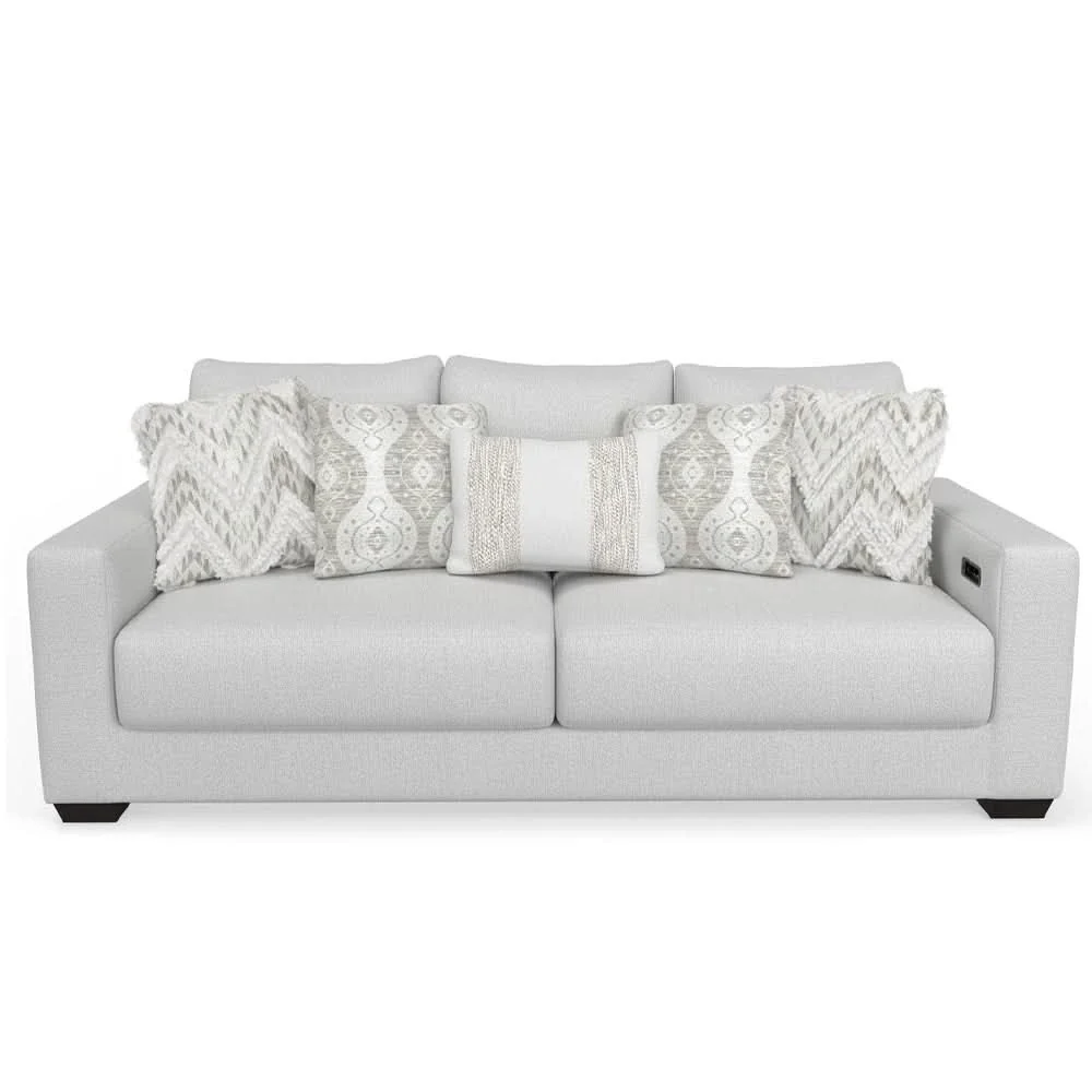 Aura Surround Immersive Light Gray Fabric Living Room Set with Sofa and Loveseat - Image 4