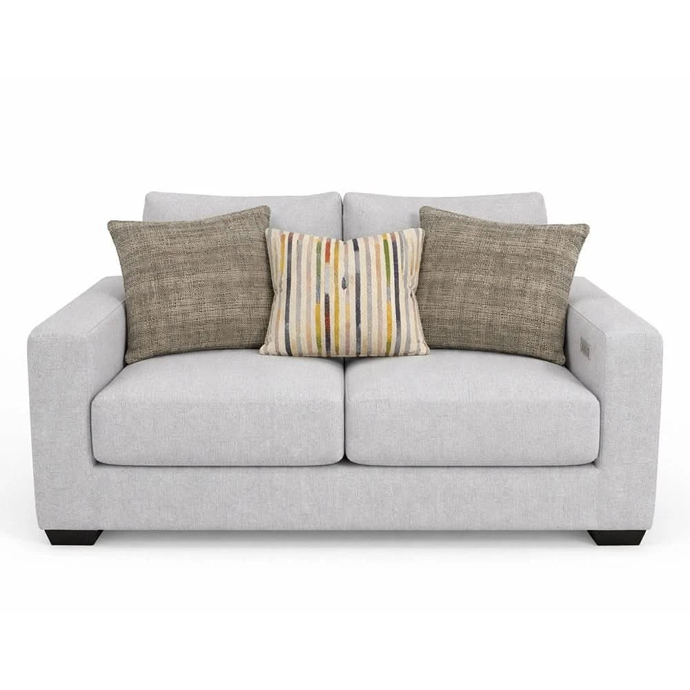 Aura Surround Immersive Light Gray Fabric Living Room Set with Sofa and Loveseat - Image 5