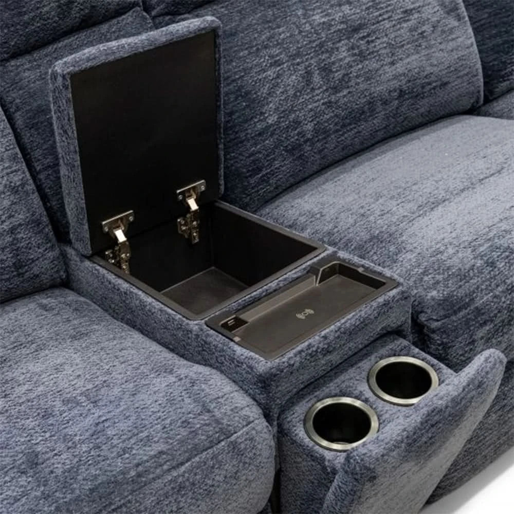 Ava Indigo Blue 6-Piece Power Reclining Sectional with Zero Gravity and Wireless Charging - Image 5