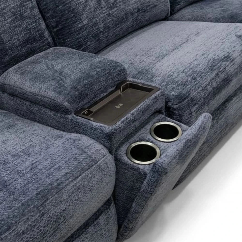 Ava Indigo Blue 6-Piece Power Reclining Sectional with Zero Gravity and Wireless Charging - Image 6