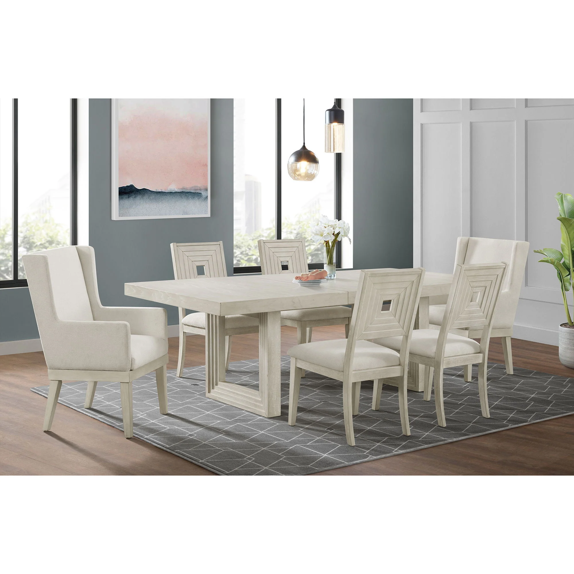 Avalanche - Dining Arm Chair (Set of 2) - Antique White - Image 3