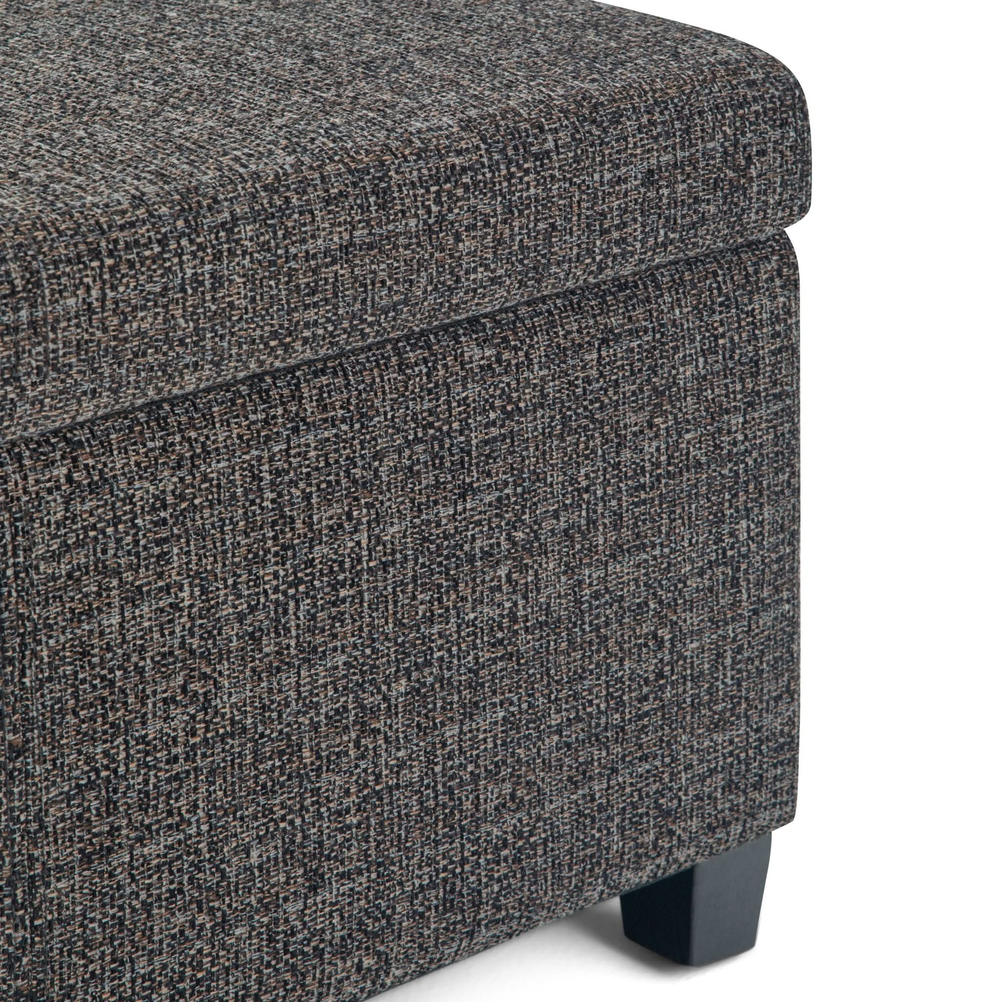 Avalon - Storage Ottoman Bench - Dark Gray - Image 3