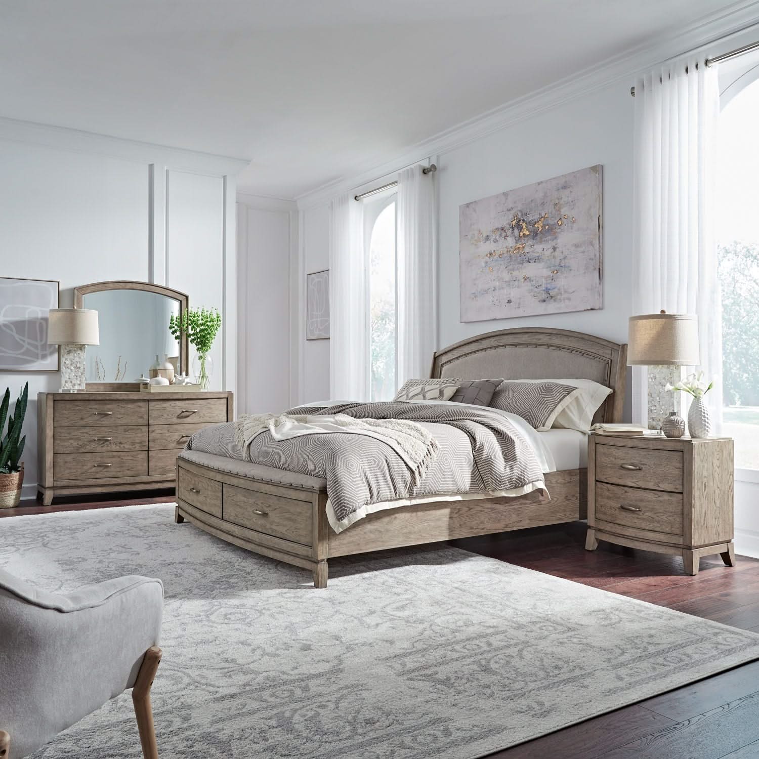 Avalon - Upholstered Bedroom Set - Image 10
