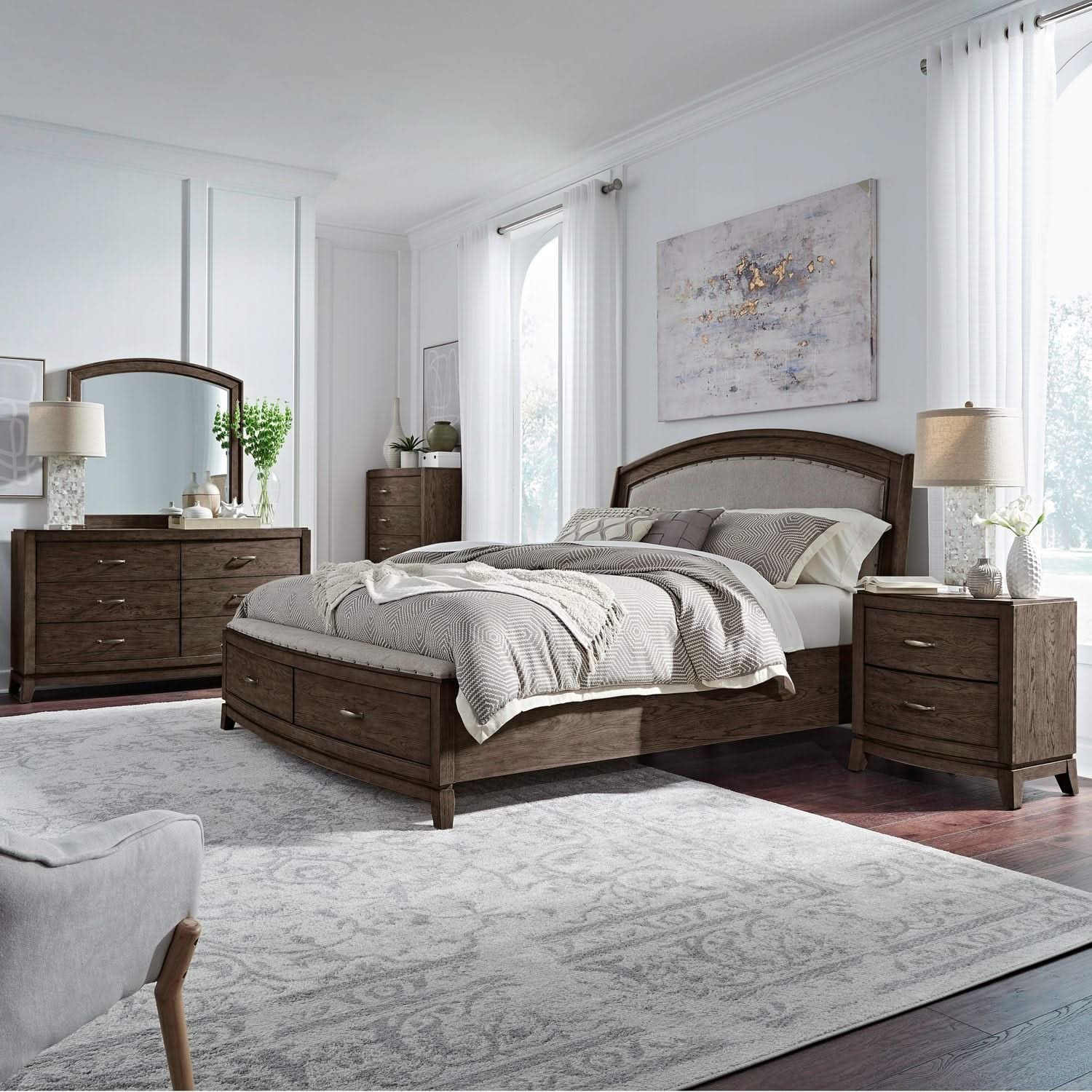 Avalon - Upholstered Bedroom Set - Image 13