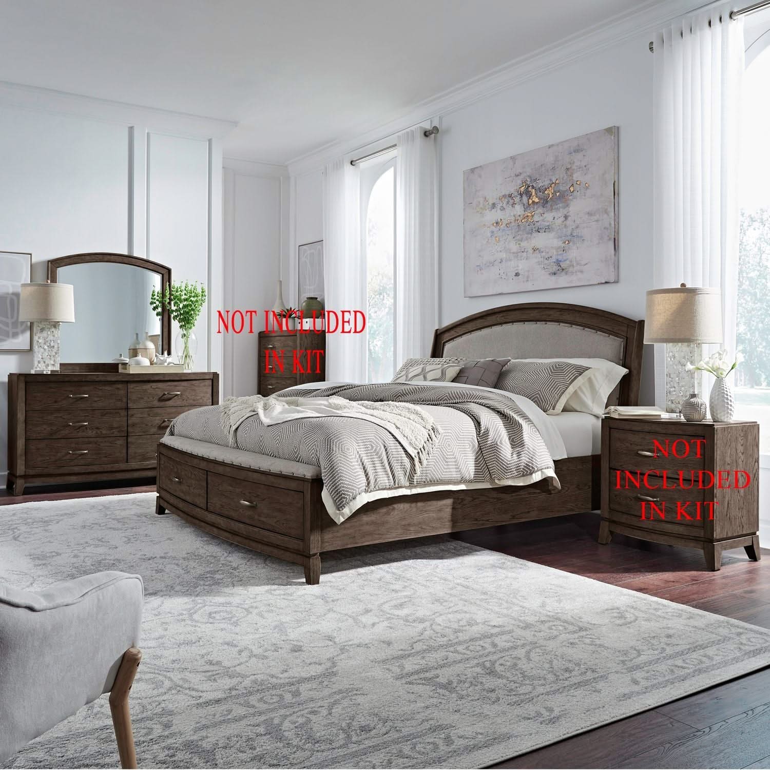 Avalon - Upholstered Bedroom Set - Image 2