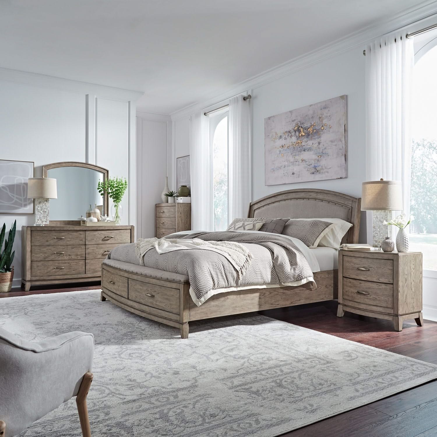 Avalon - Upholstered Bedroom Set - Image 3