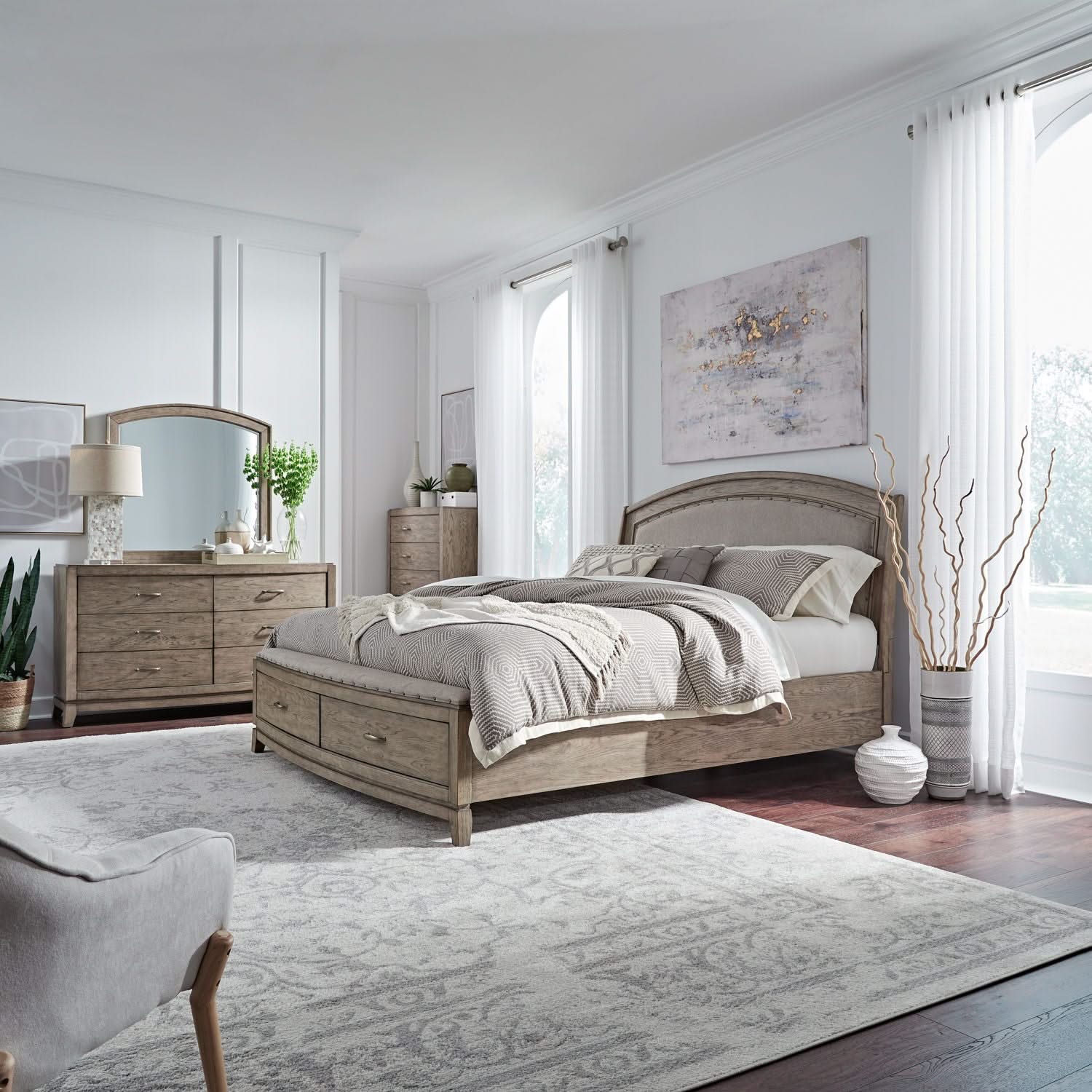 Avalon - Upholstered Bedroom Set - Image 6