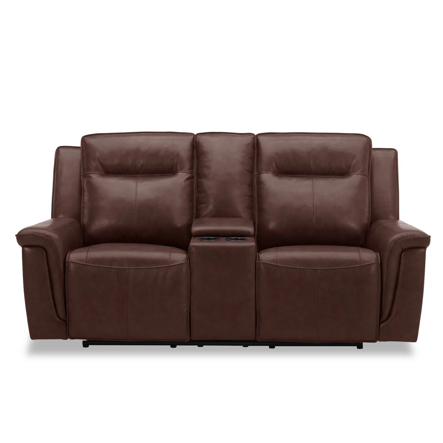 Avery - Loveseat With Console P2 - Cognac - Image 2