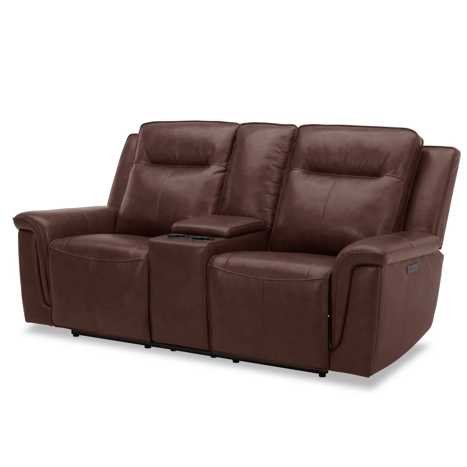 Avery - Loveseat With Console P2 - Cognac - Image 3