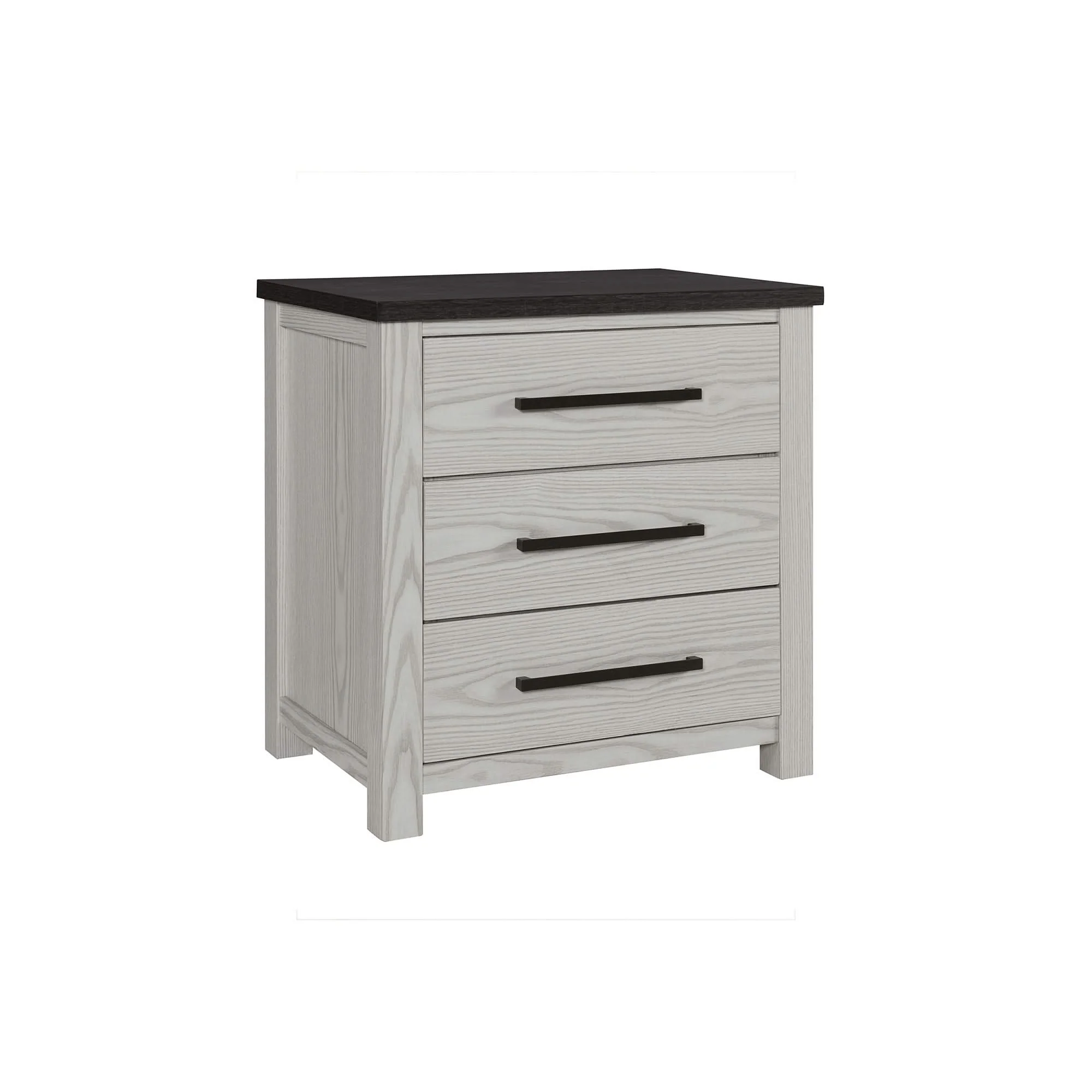 Avery - Nightstand With Top Spacious Drawers, Block Feet - Beige - Image 4