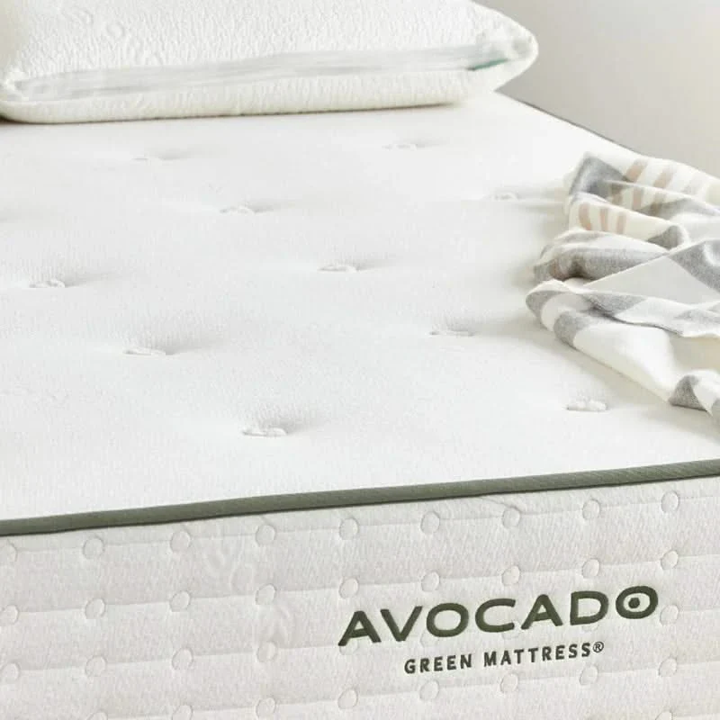 Avocado Green Firm 11" Standard Innerspring Mattress Organic Cotton Latex - Image 5