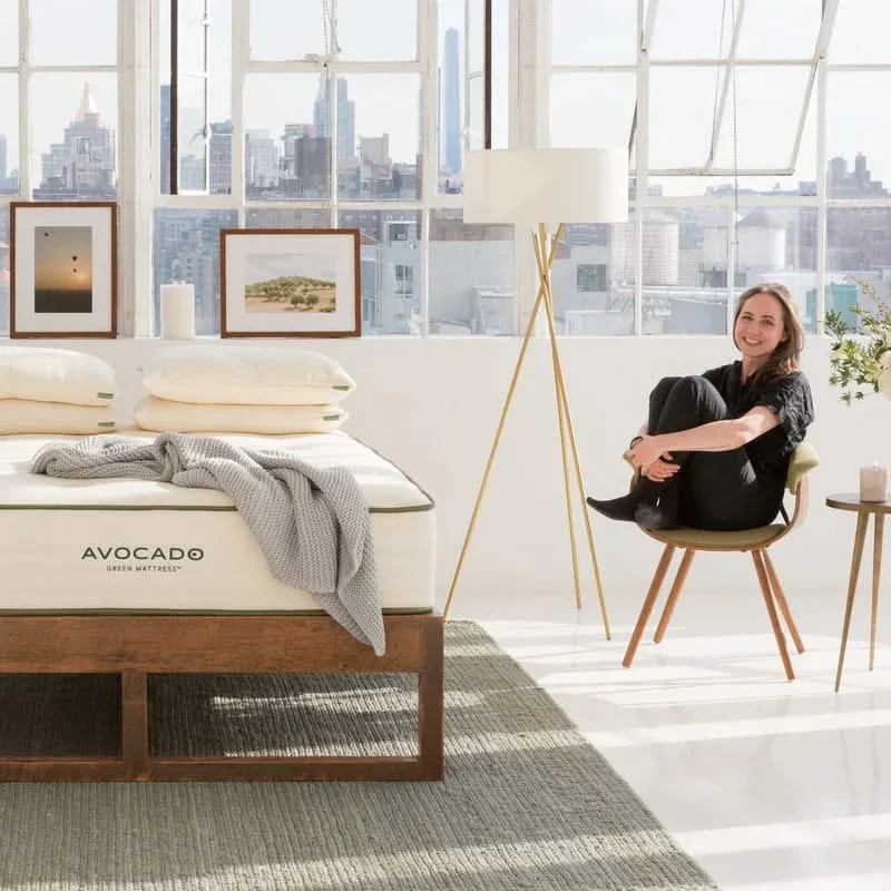 Avocado Green Firm 11" Standard Innerspring Mattress Organic Cotton Latex - Image 7