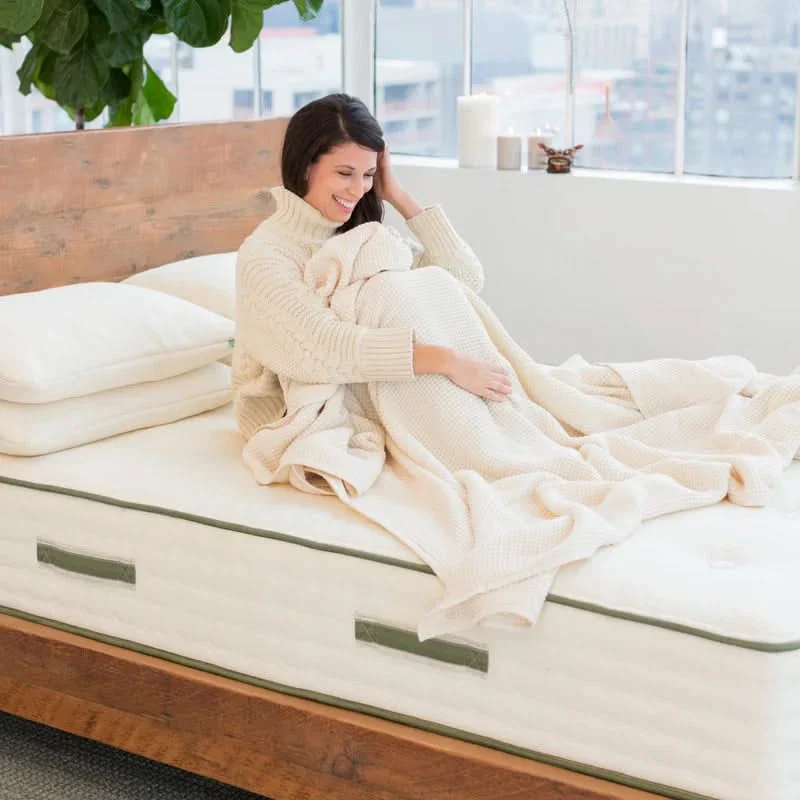 Avocado Green Firm 11" Standard Innerspring Mattress Organic Cotton Latex - Image 8