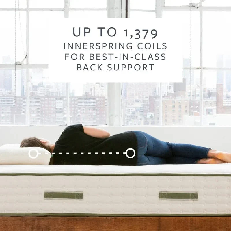 Avocado Green Firm 11" Standard Innerspring Mattress Organic Cotton Latex - Image 9