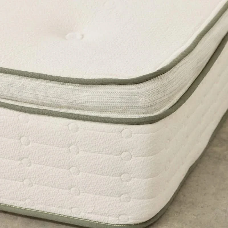 Avocado Green Plush 13" Pillow Top Innerspring Mattress Organic Cotton Latex - Image 7