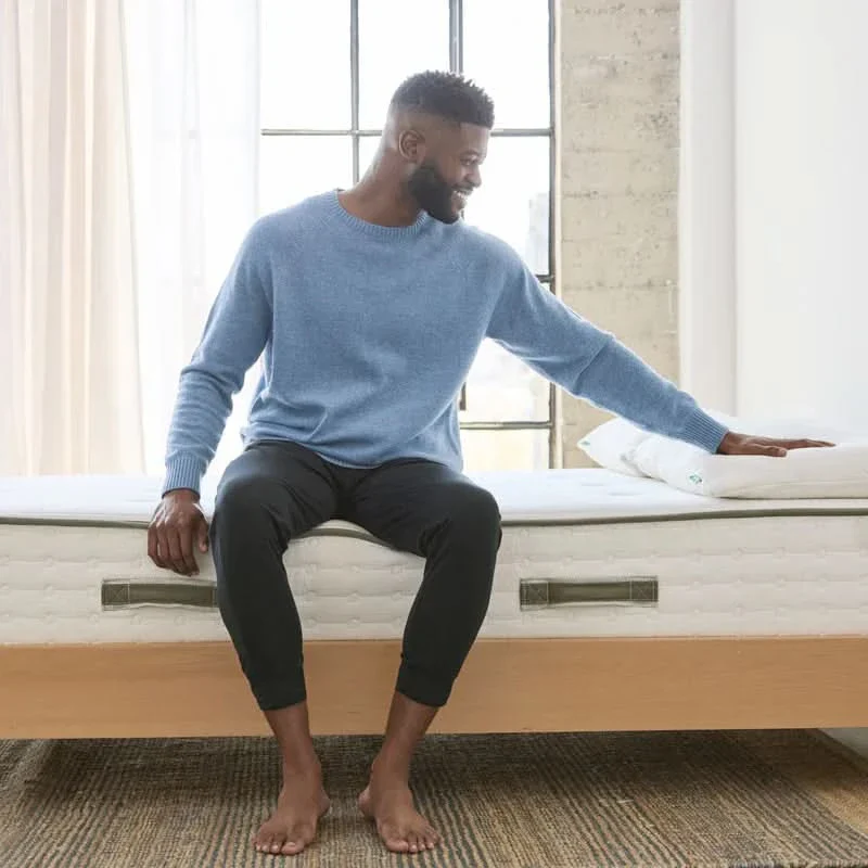 Avocado Green Organic Medium Tight Top Mattress with Certified Latex Hybrid Support - Image 4