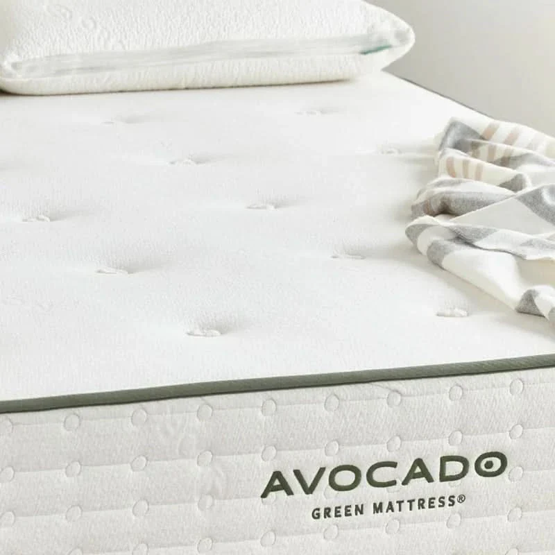 Avocado Green Organic Medium Tight Top Mattress with Certified Latex Hybrid Support - Image 5