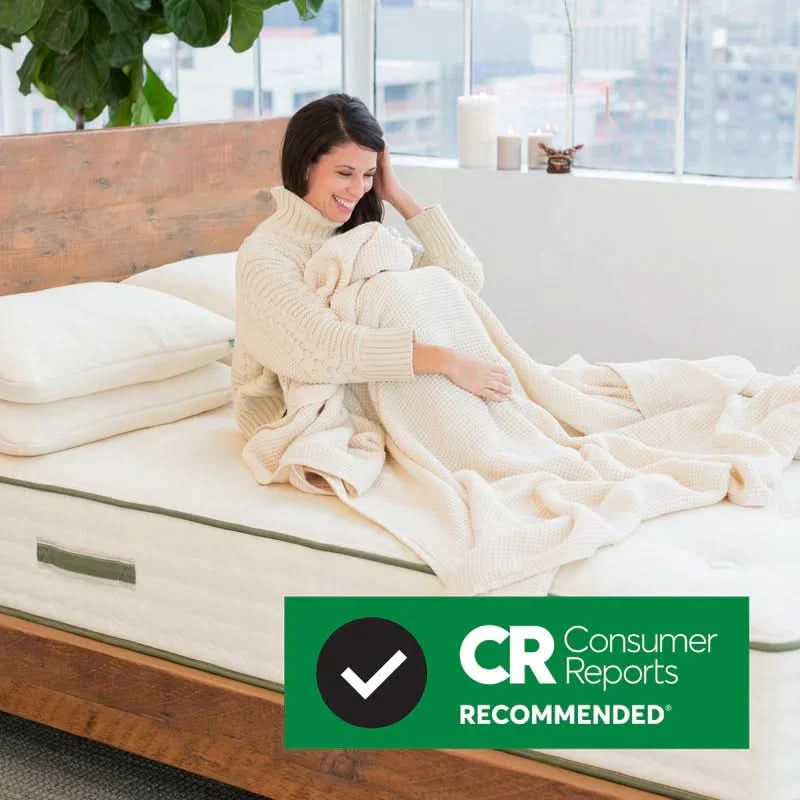 Avocado Green Organic Medium Tight Top Mattress with Certified Latex Hybrid Support - Image 8