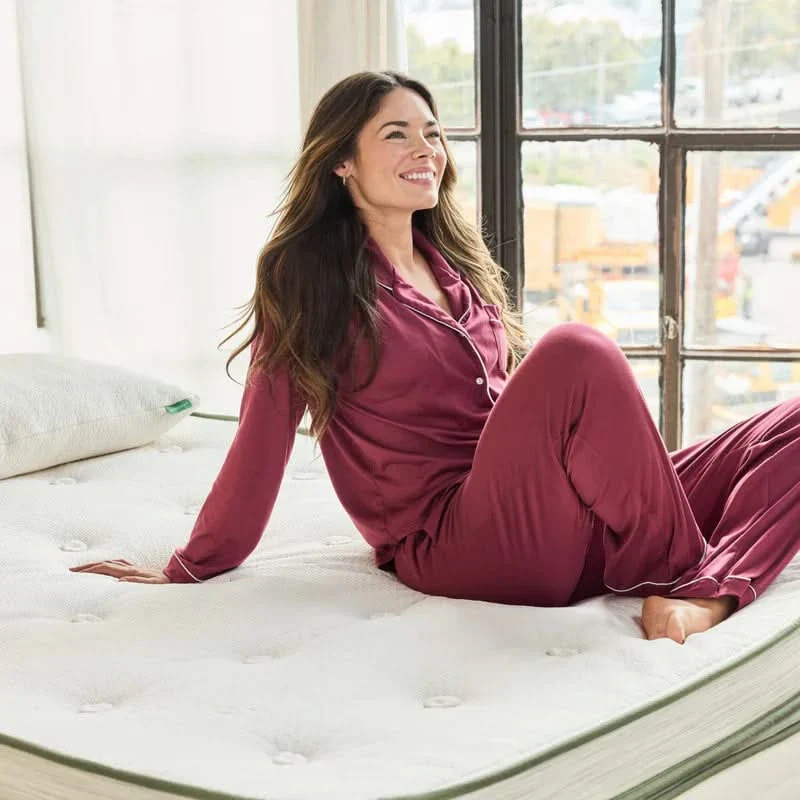 Avocado Green Ultra Plush 15.5" Box Top Innerspring Mattress Organic Cotton Latex - Image 6