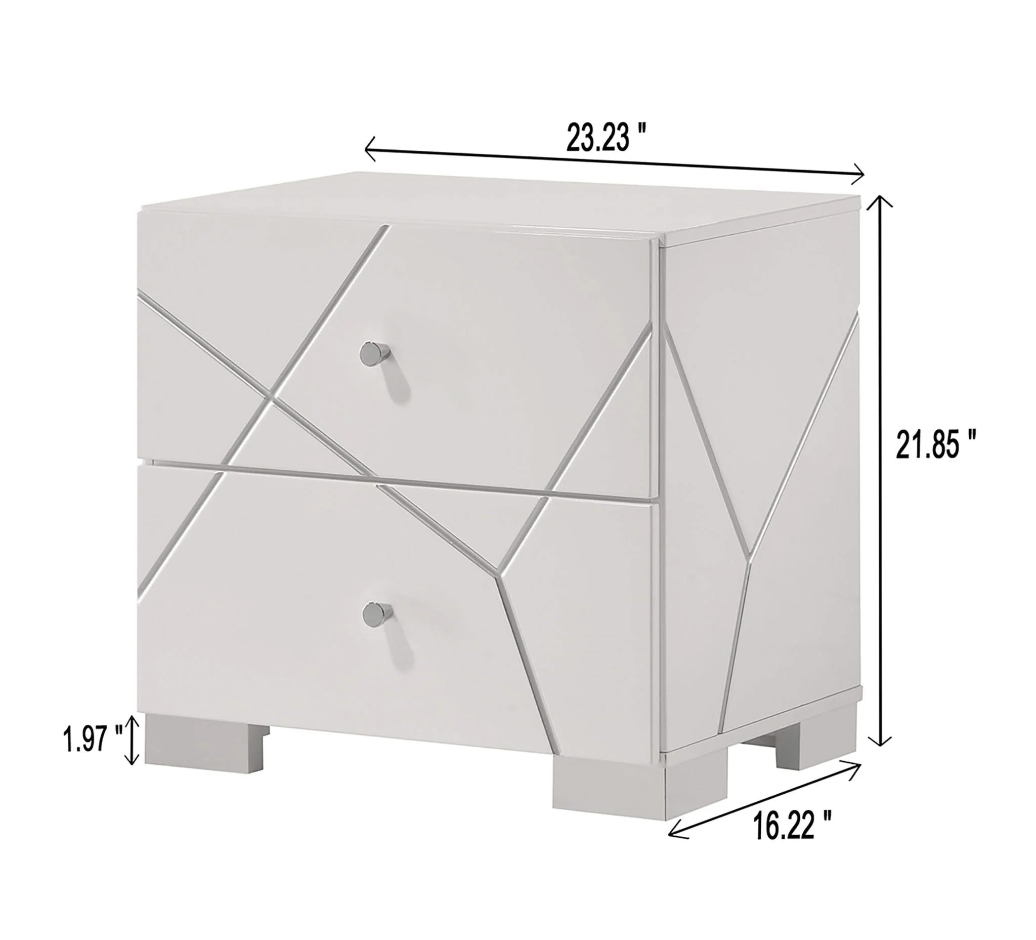Ayla - Nightstand - White - Image 3
