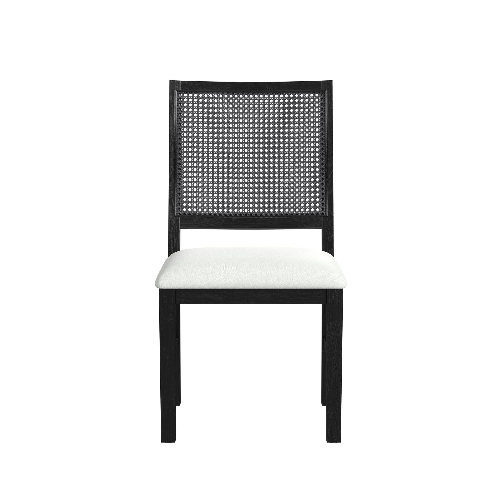 Bahama Breeze - Fabric Dining Chair (Set of 2) - White / Black - Image 3