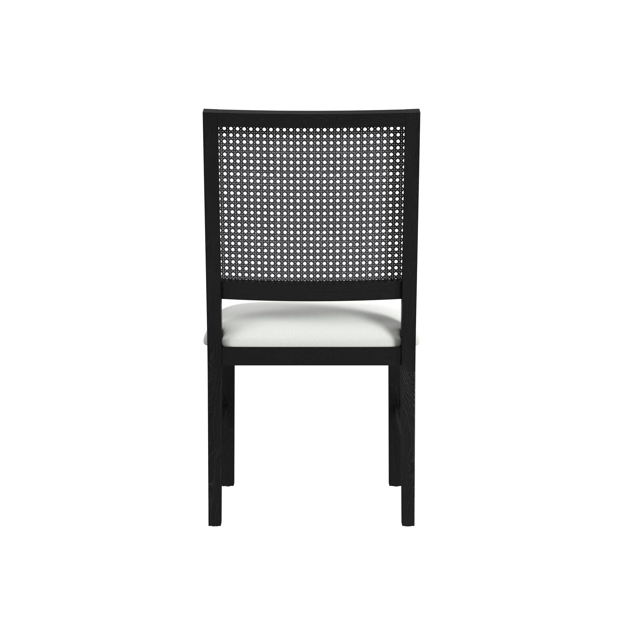 Bahama Breeze - Fabric Dining Chair (Set of 2) - White / Black - Image 4