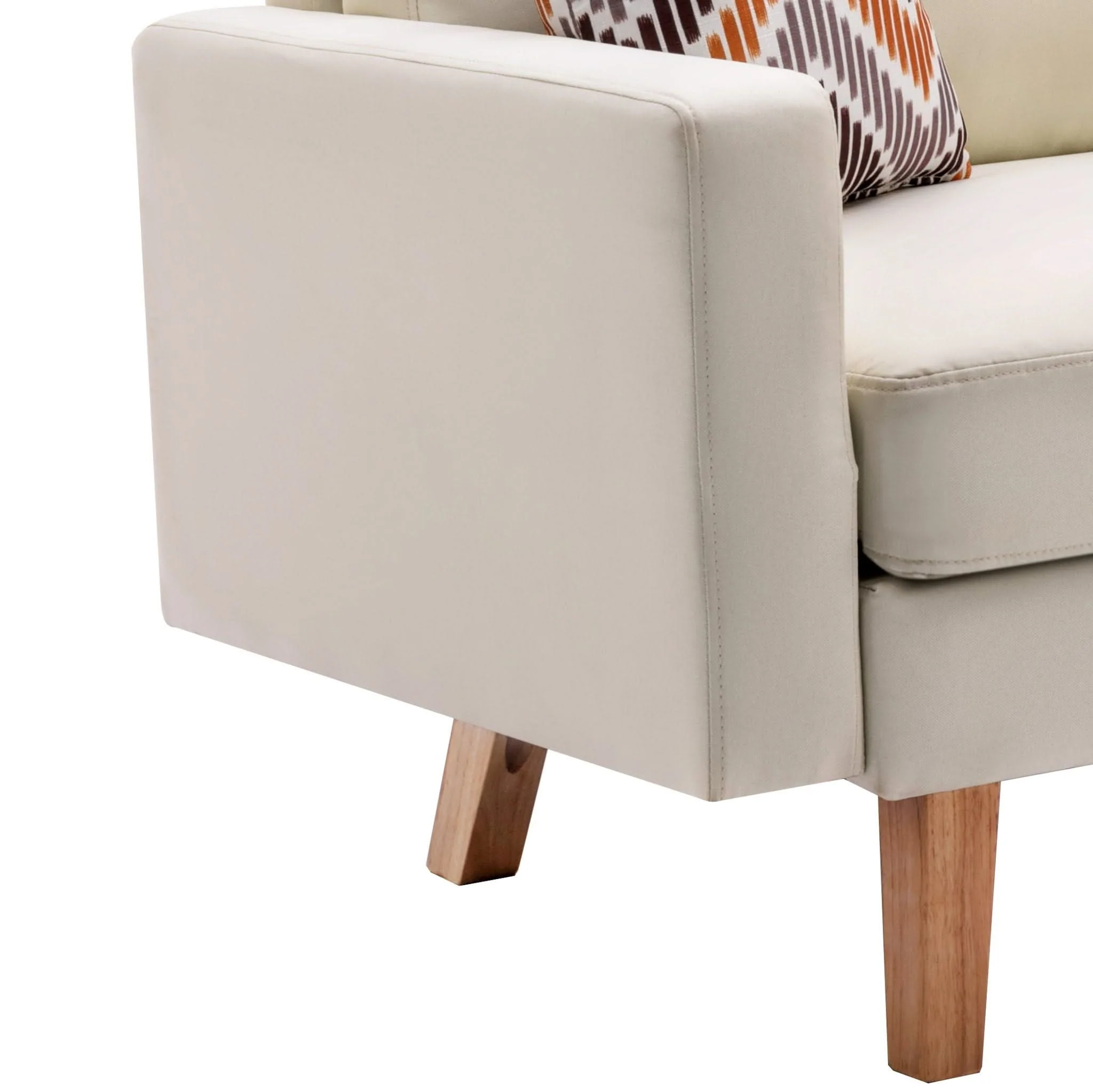 Bahamas - Minimalistic Sofa With 2 Throw Pillows - Image 11