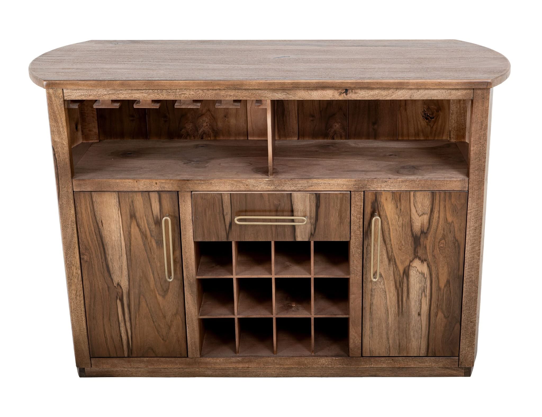 Balam - 1 Drawer & 2 Door Bar - Light Brown - Image 3