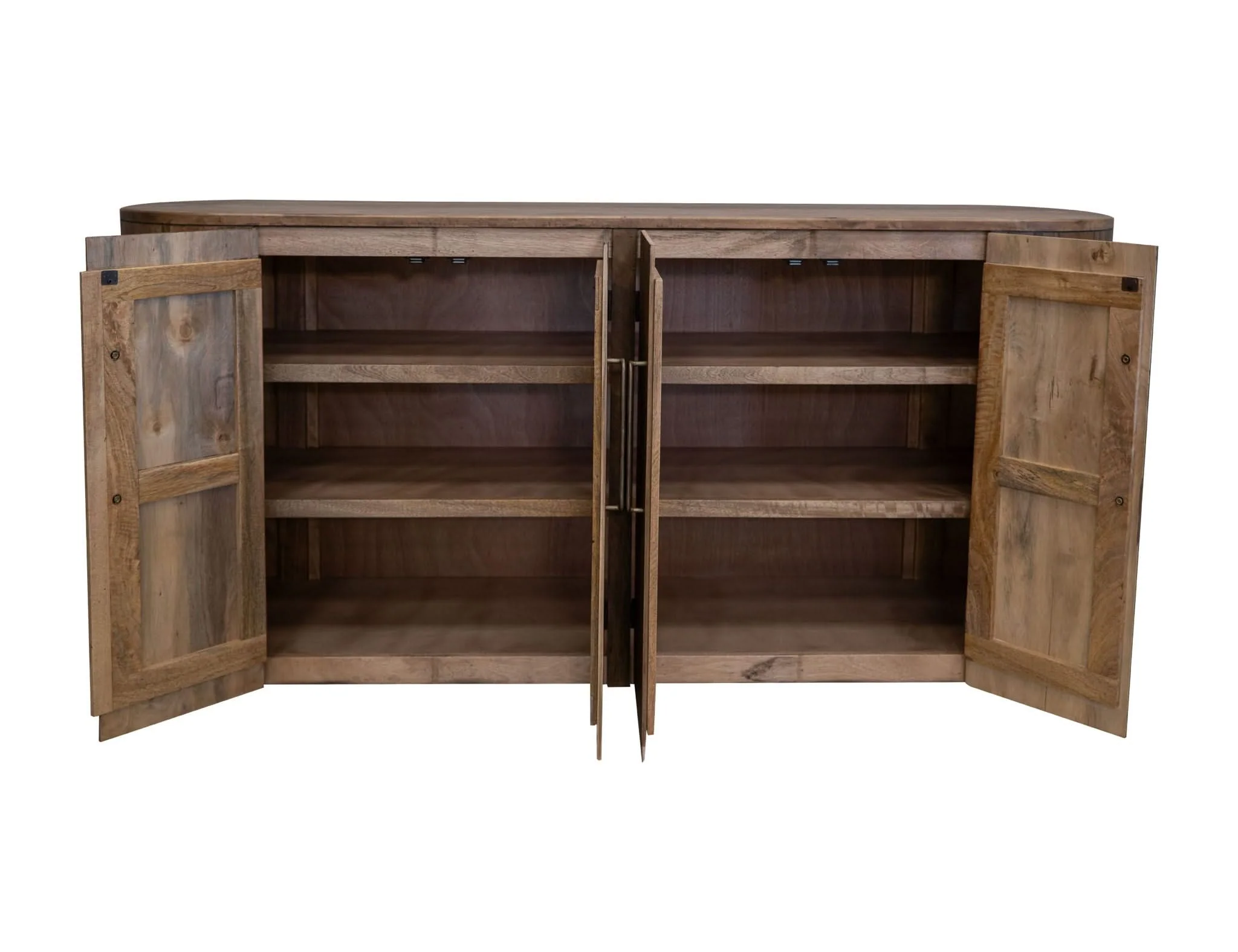 Balam - 4 Doors Console - Almond And Barrel Brown - Image 4