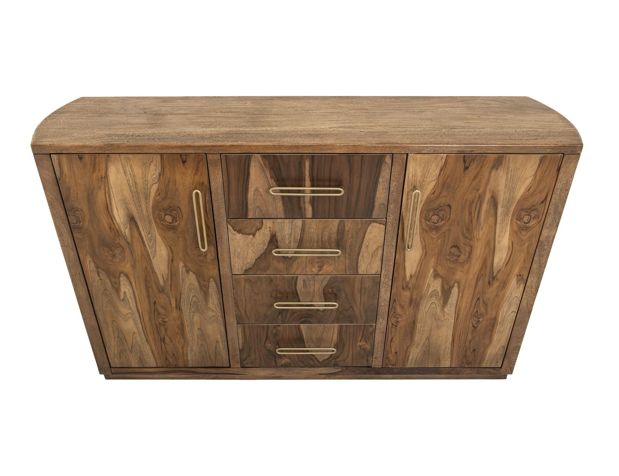 Balam - 4 Drawer & 2 Door Buffet - Light Brown - Image 2