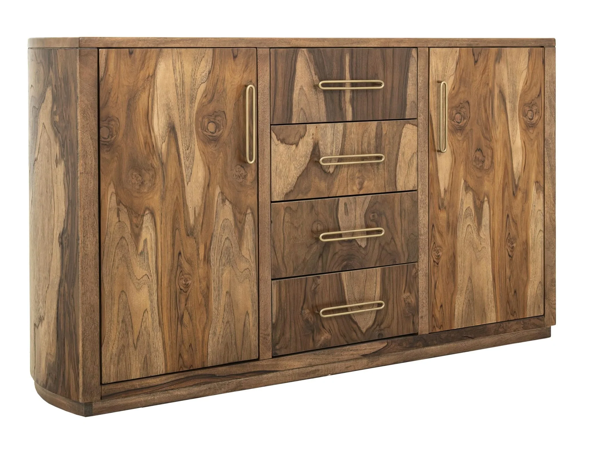 Balam - 4 Drawer & 2 Door Buffet - Light Brown - Image 4