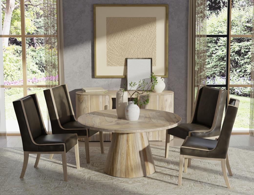 Balam - Round Table - Light Brown - Image 4