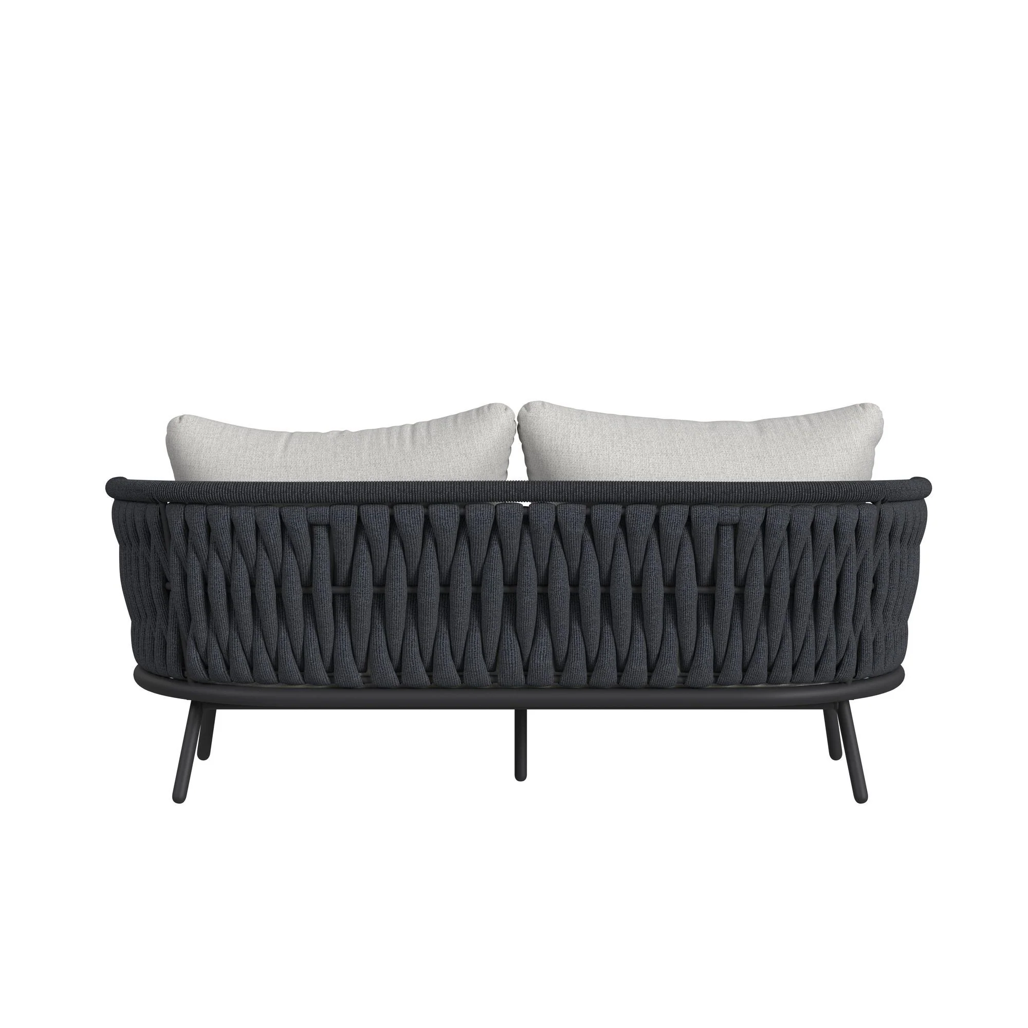 Bali - Loveseat With Olefin - Dark Gray - Image 3