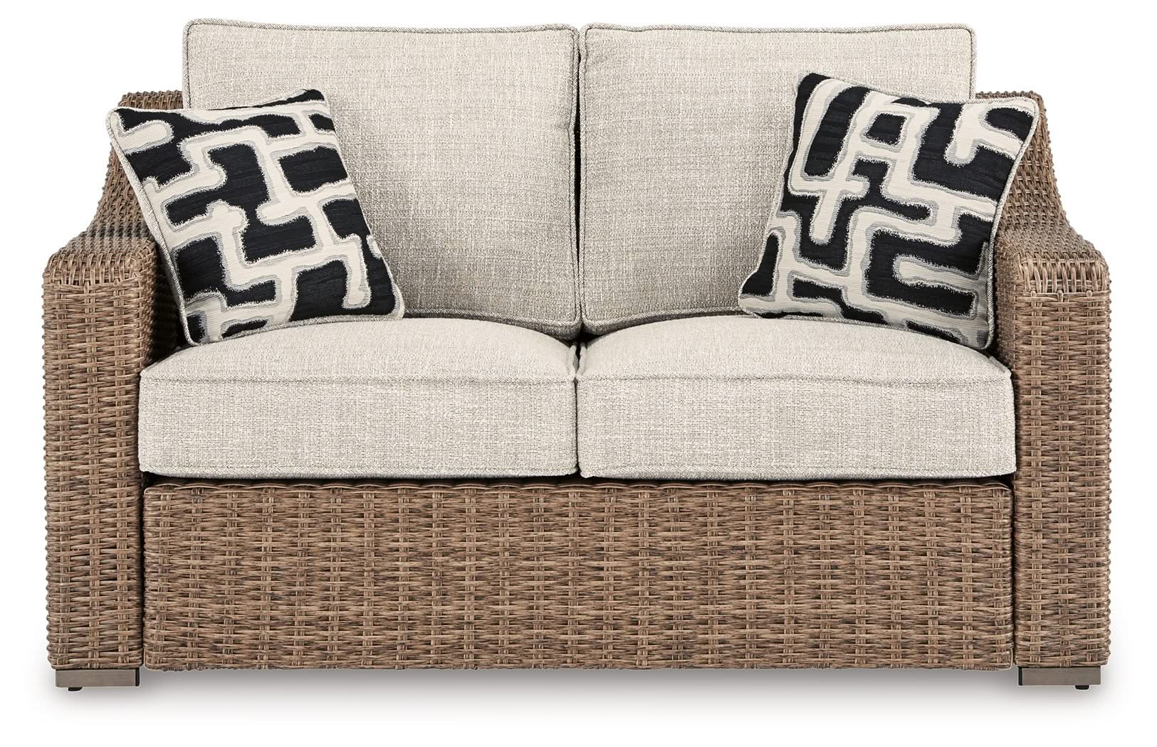 Beachcroft - Loveseat With Cushion - Beige - Image 3