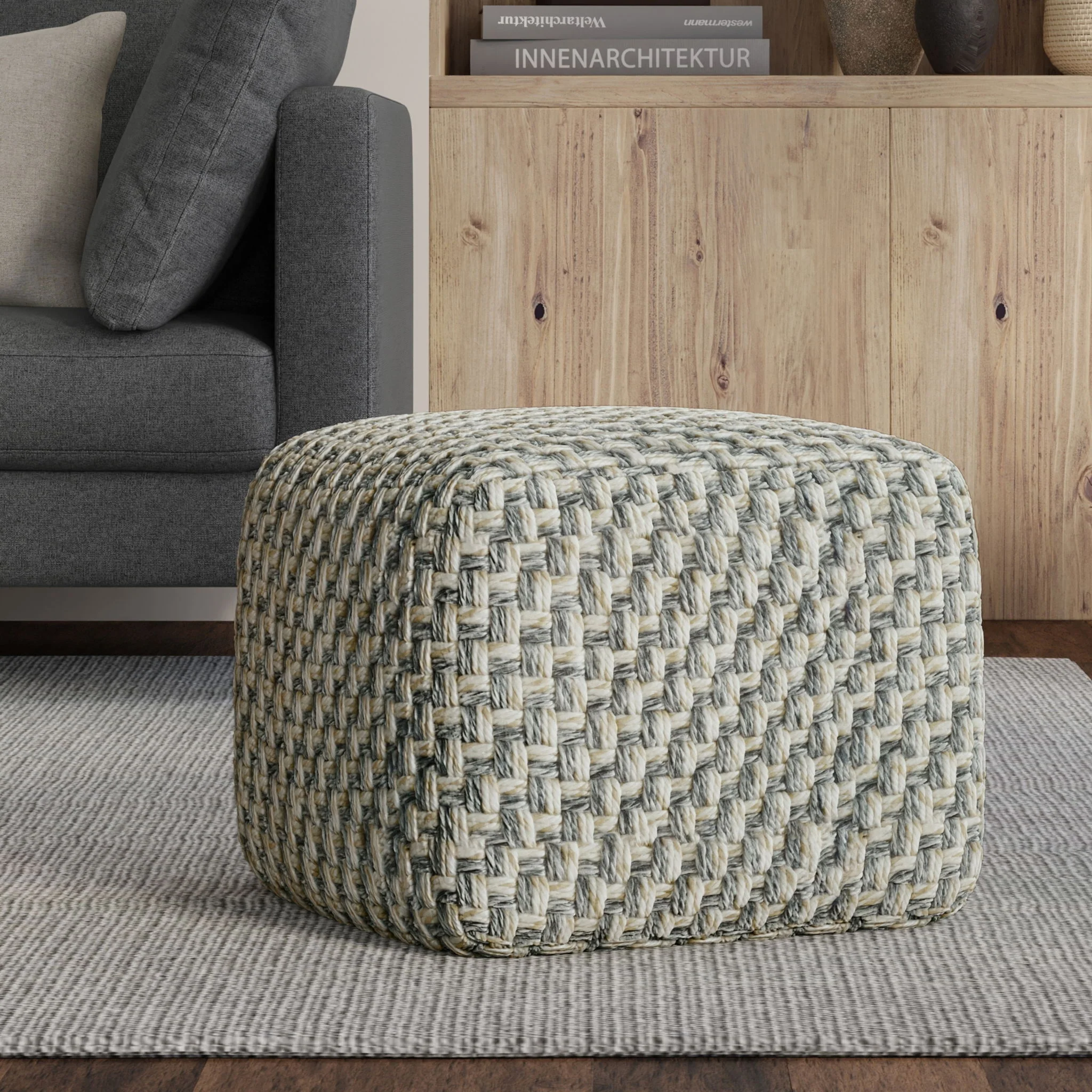 Beatrix - Square Pouf - Multicolor - Image 2