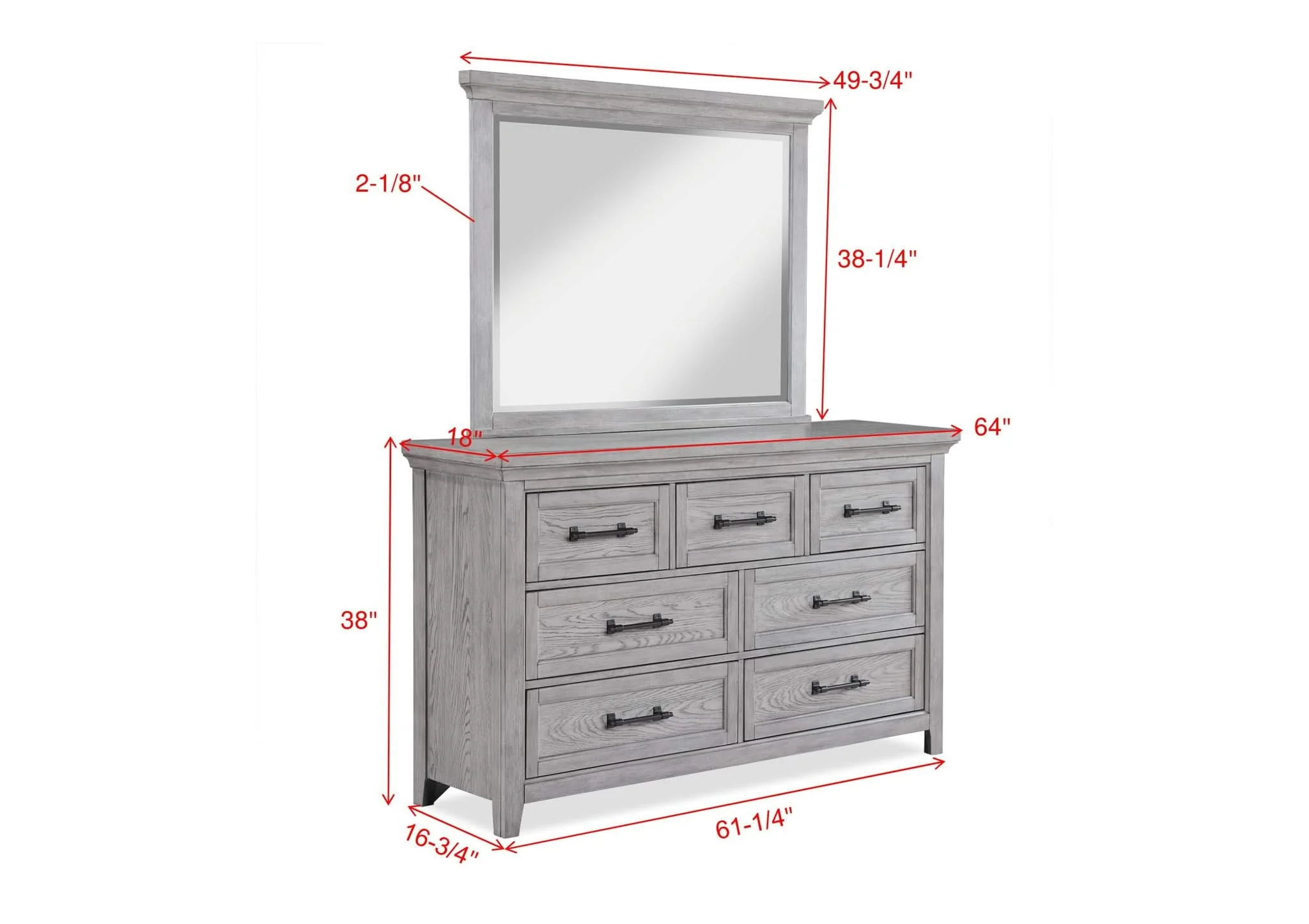 Beckett - Dresser - Greige - Image 2