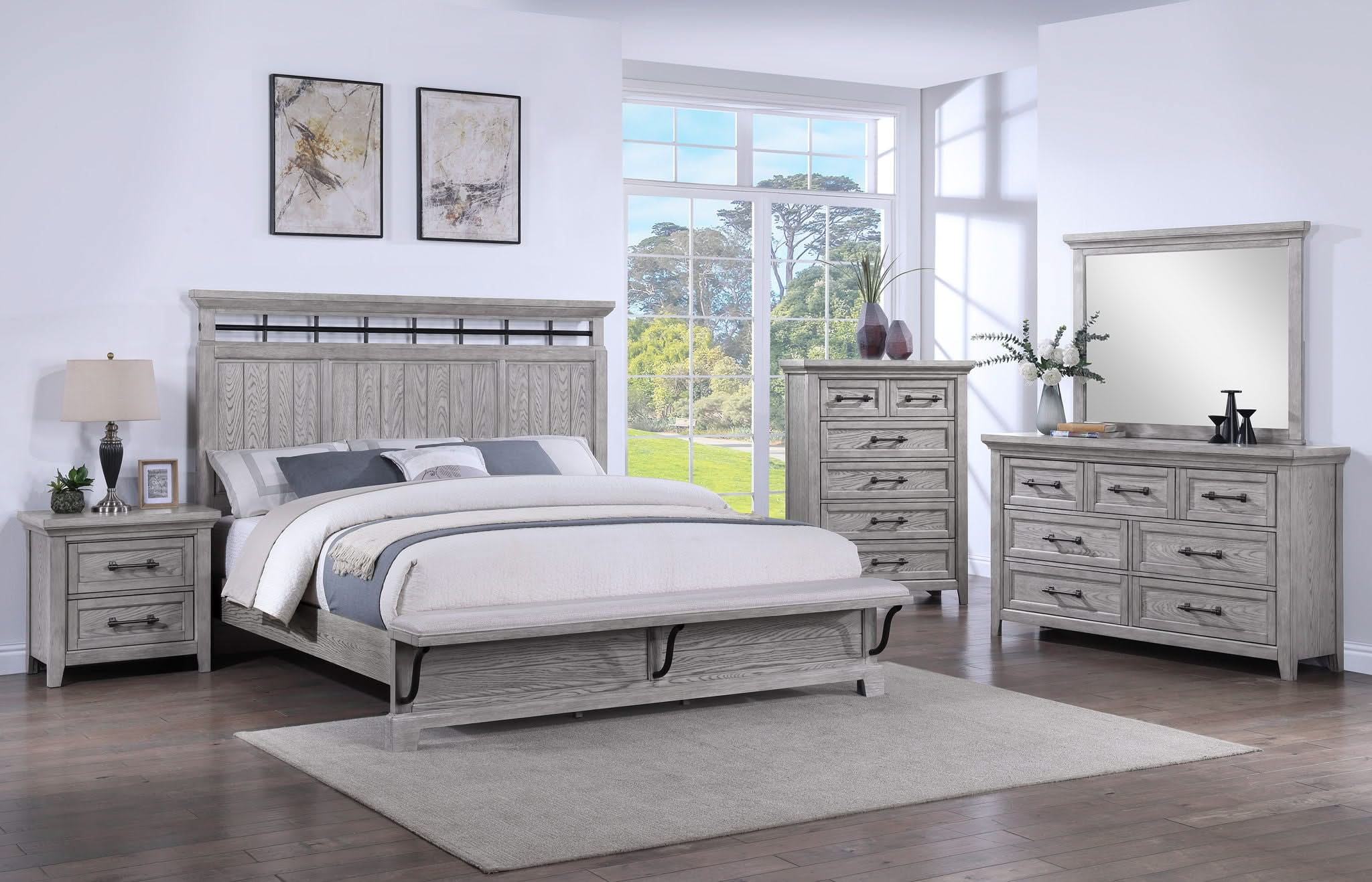 Beckett - Queen Bed - Greige - Image 4