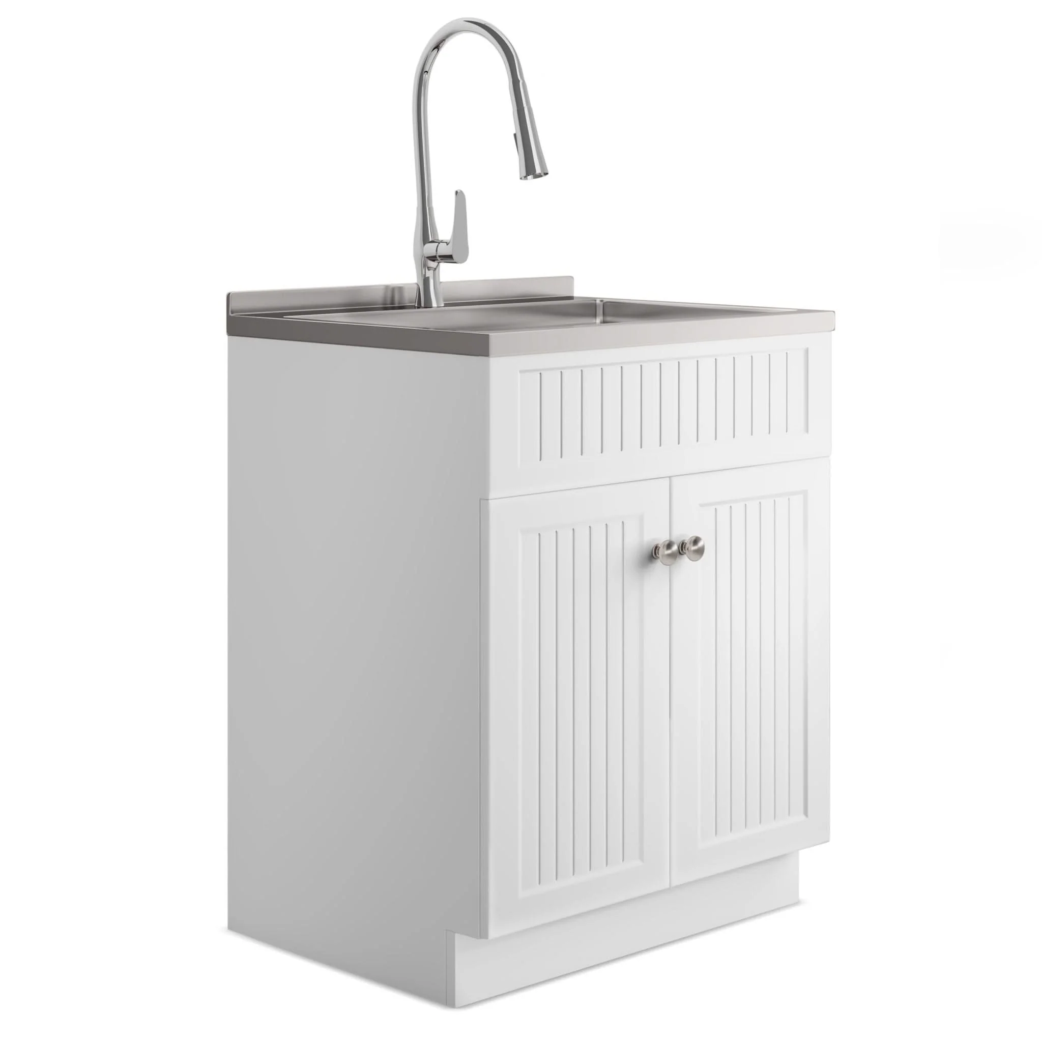 Beckham - Laundry Cabinet & Faucet And Stainless Steel Sink - Image 2