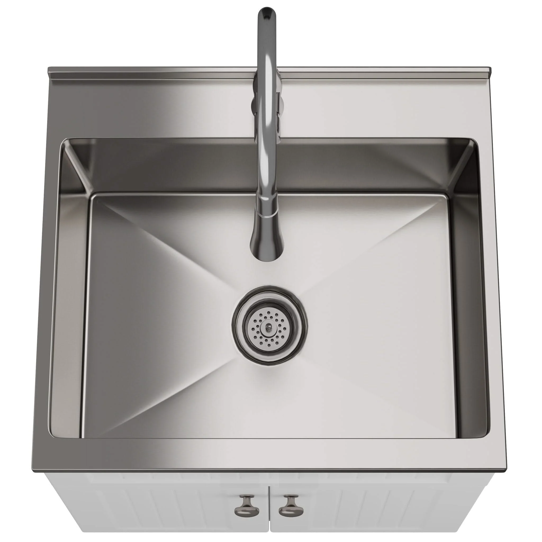 Beckham - Laundry Cabinet & Faucet And Stainless Steel Sink - Image 3