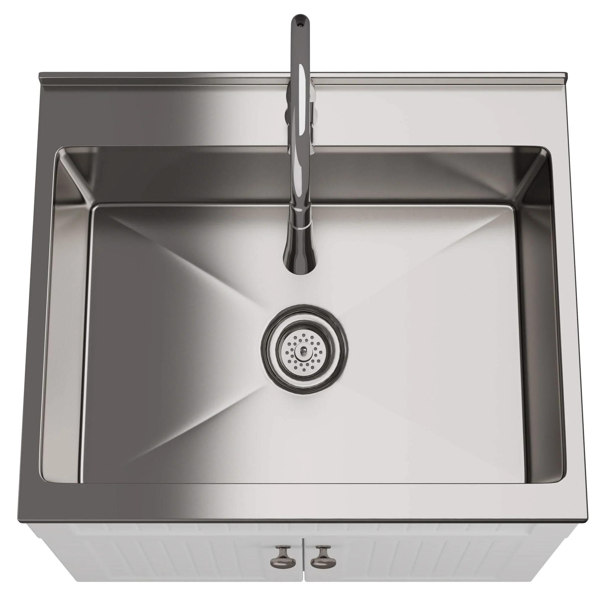 Beckham - Laundry Cabinet & Faucet And Stainless Steel Sink - Image 7