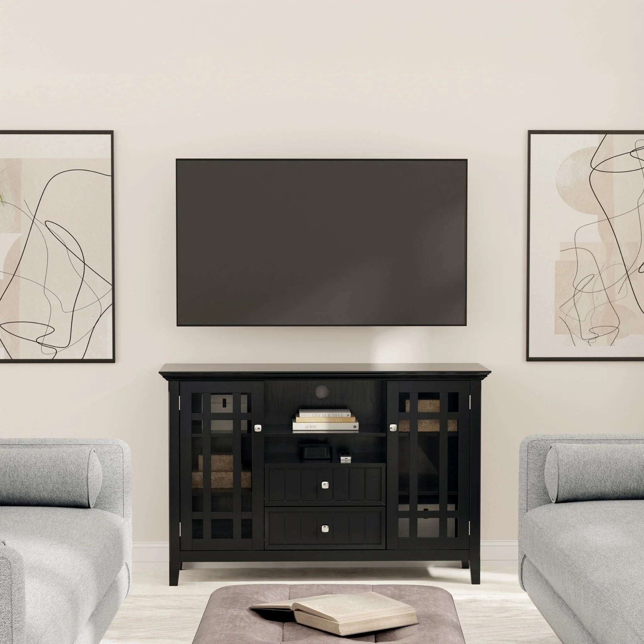 Bedford - Handcrafted Tall TV Media Stand - Image 4