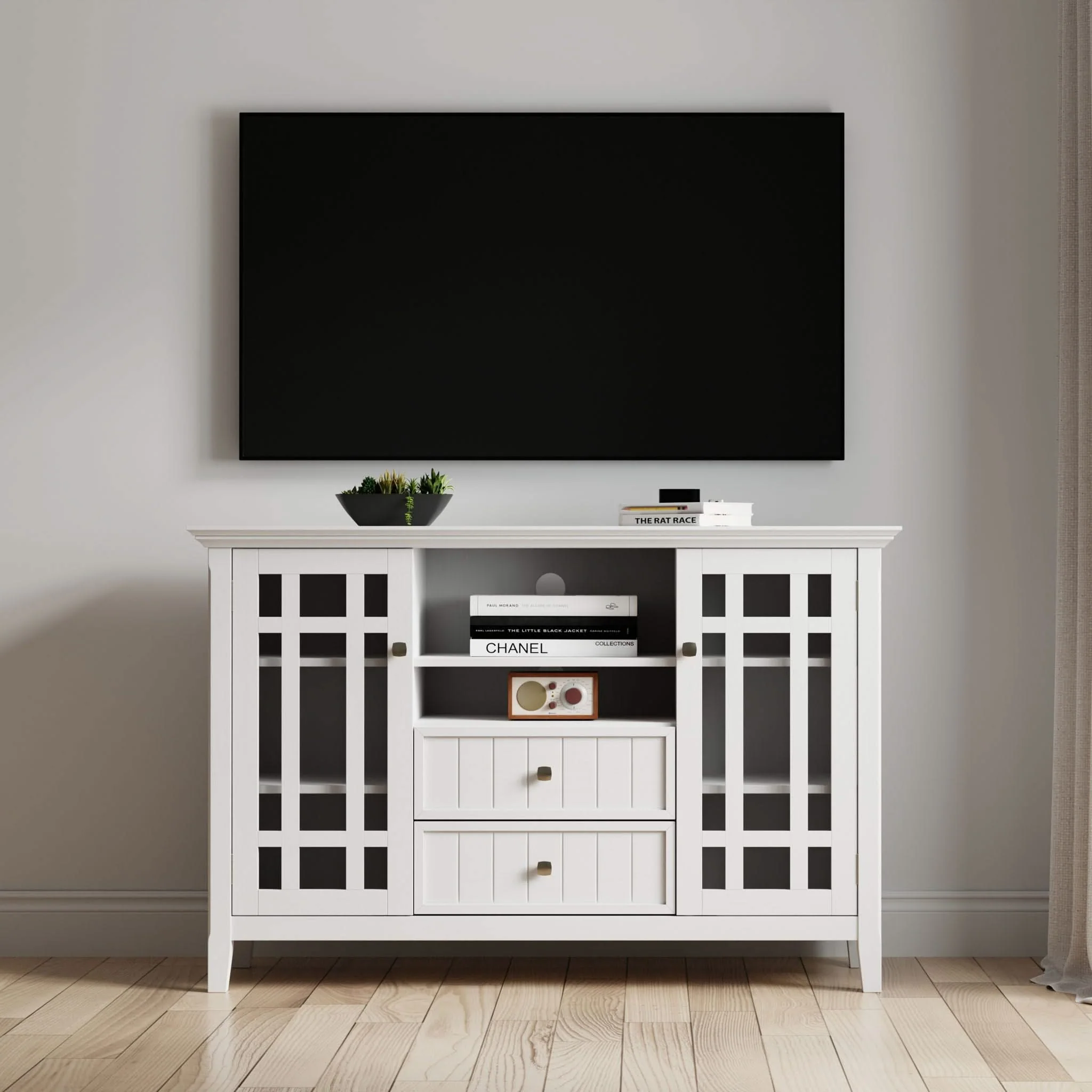 Bedford - Handcrafted Tall TV Media Stand - Image 7