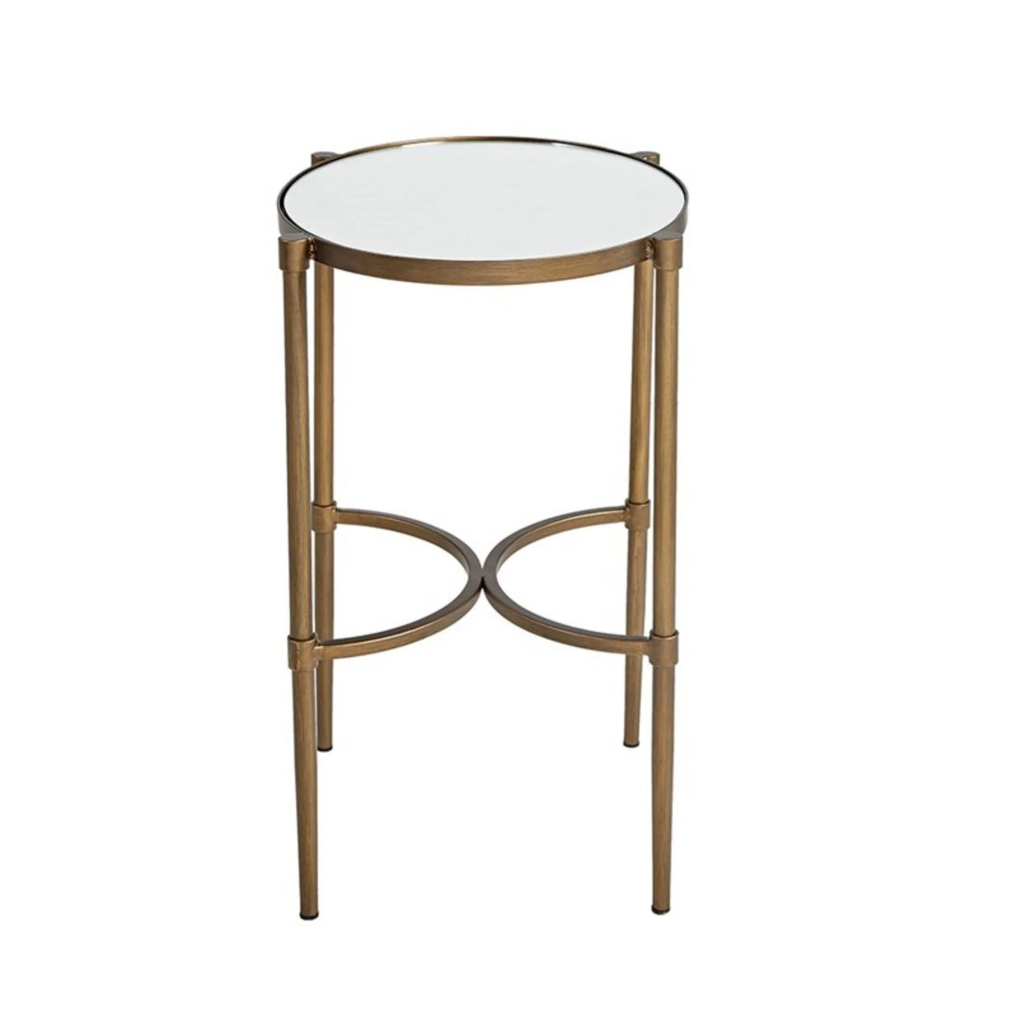 Bedford - Oval Mirror Accent Table - Antique Bronze - Image 4