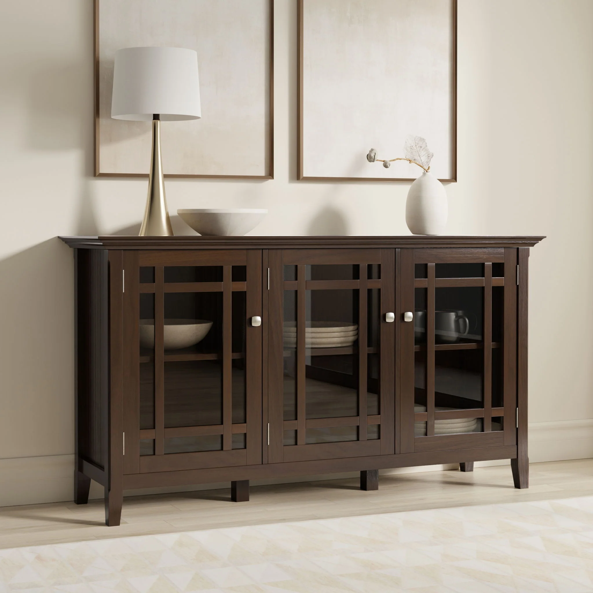 Bedford - Storage Cabinet With Adjustable Shelves - Brown - Image 3