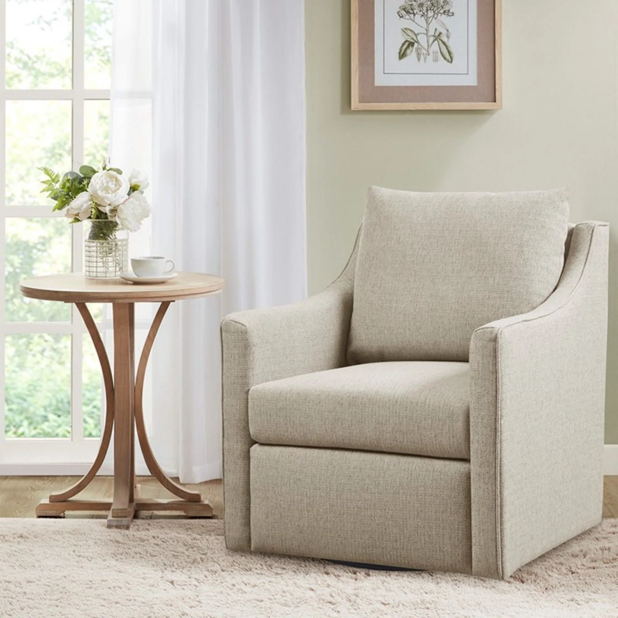 Bedford - Swivel Armchair - Natural - Image 2