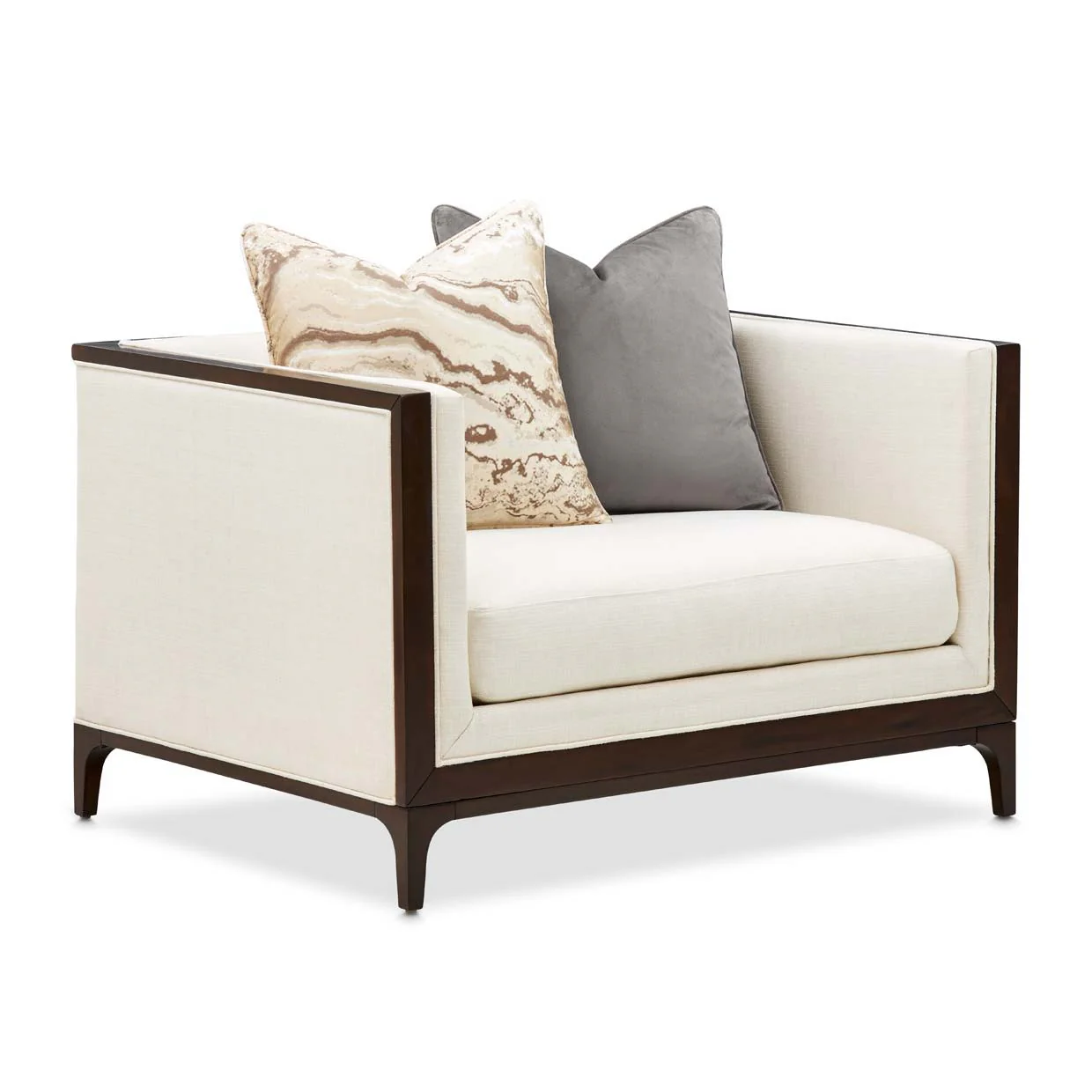 Belmont Place - Matching Chair - Cream / Espresso - Image 2