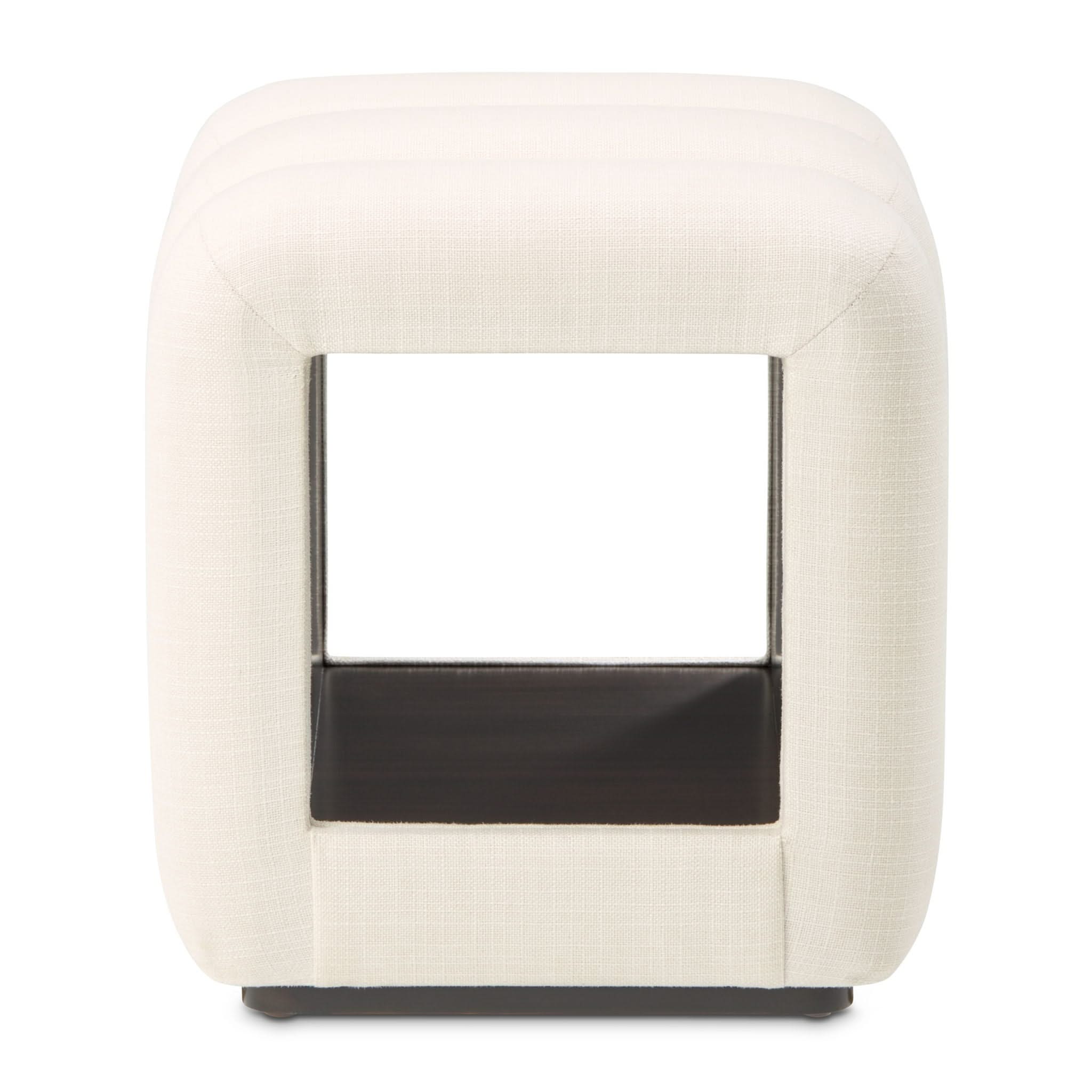 Belmont Place - Vanity Bench - Cream / Espresso